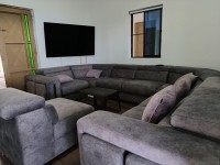 Hacienda La Bonita Paradise - Sala Sofa Gris Pantalla