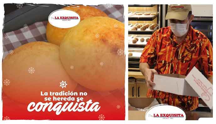 Variedad de panes y amasijos de La Exquisita